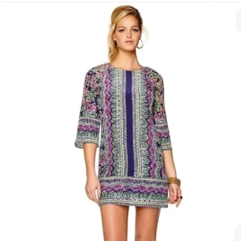 Lilly Pulitzer 100% Silk Rylee Shift Dress 4
